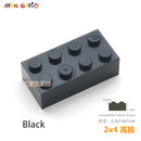 10pcs/lot DIY Blocks Building Bricks Thick 2X4 Educational Assemblage Construction Toys for Children Size Compatible With Brand