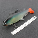 1pcs Huge Fish Bait 20cm 137g Sea Ocean Boat Fishing Lure Soft Plastic Lure Soft Fishing Tackle Artificial Baits Fishing Tackle