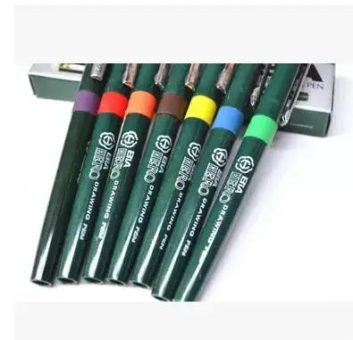 Professional Engineering Technical Fountain Pen Recharged Filling Ink Fiber Sketch Needle Pen Drawing Liner School Office Supply