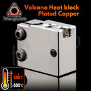 Trianglelab PT100 Volcano Plated Copper Heat Block For Volcano Hotend 3D Printer Heate Block For DDB Extruder