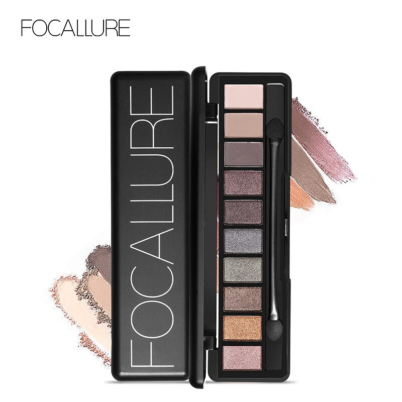 Focallure Eye Shadow for Eyes Makeup Shimmer Matte Eyeshadow Earth Color Shade Palette Cosmetic Makeup Nude Eye Shadow