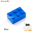 10pcs/lot DIY Blocks Building Bricks Thick 2X3 Educational Assemblage Construction Toys for Children Size Compatible With Brand