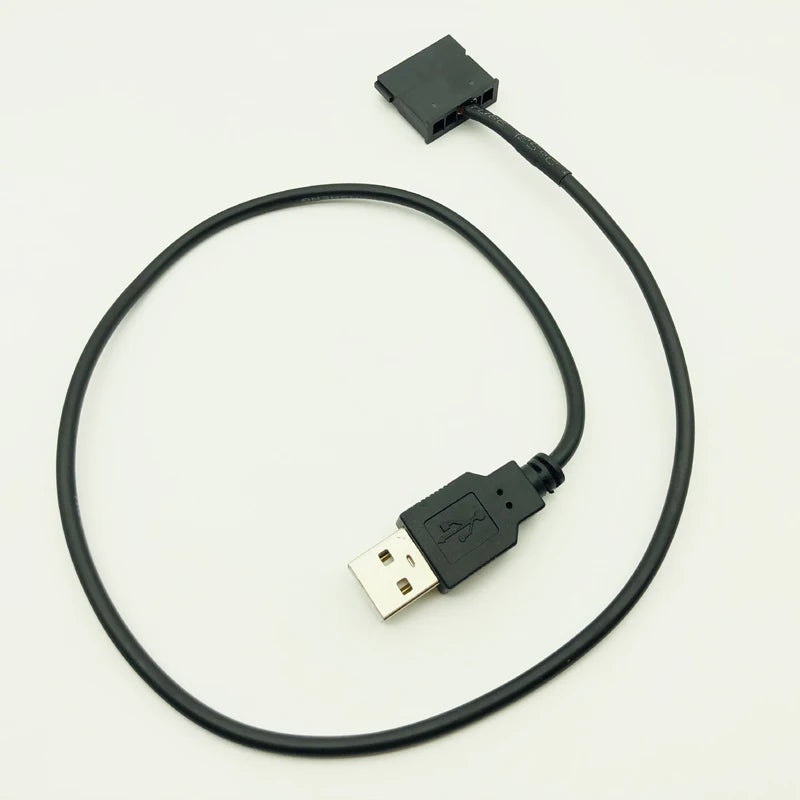 SATA to USB Power Cable Adapter USB 5V Male To 15Pin SATA Female Port Power Supply For 2.5 inch Laptop SATA HDD 22AWG Black 50cm