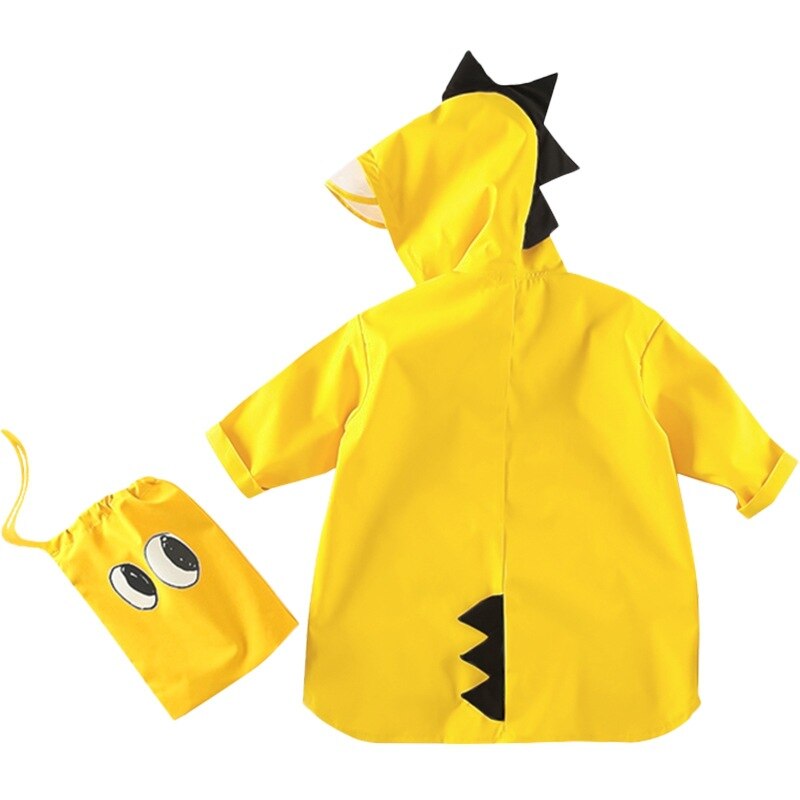 VILEAD Cute Dinosaur Polyester Baby Raincoat Outdoor Waterproof Rain Coat Children Impermeable Poncho Boy Girl Rain Jacket Gift