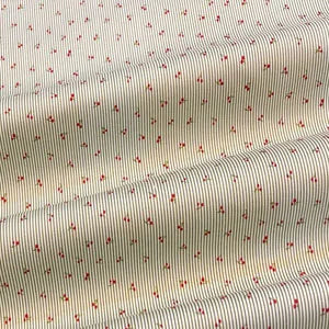 Graceful Pink Green Stripe Fruit  Series Apple Banana Printed Cotton Fabric 50x160cm For DIY Sewing Bedding Quilting Cloth Decor