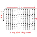 9x3/12x2m Christmas Lights Garland LED Curtain Icicle String Light Fairy Wedding Lighting Decoration Home Windows Party Garden