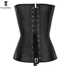 Coffee Steampunk Corset Women Sexy Neck Strap Black Gothic Corsets And Bustier Overbust Outwear corselet Top Fashion Corselet