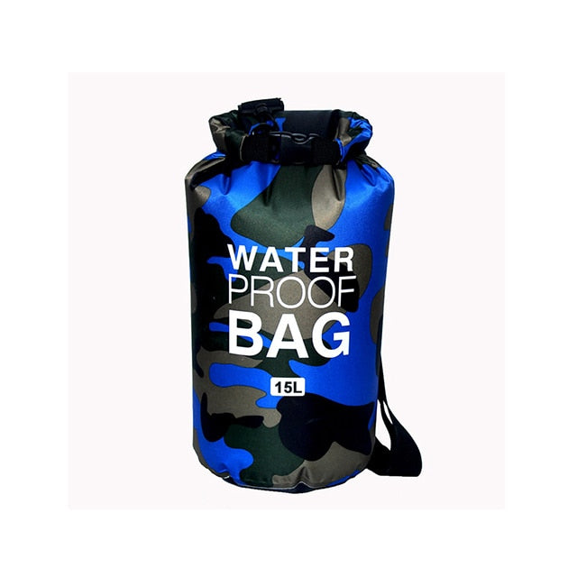 Waterproof Swimming Bag Dry Sack Camouflage Colors Fishing Boating Kayaking Storage Drifting Rafting Bag 2L 5L 10L 15L 20L 30L