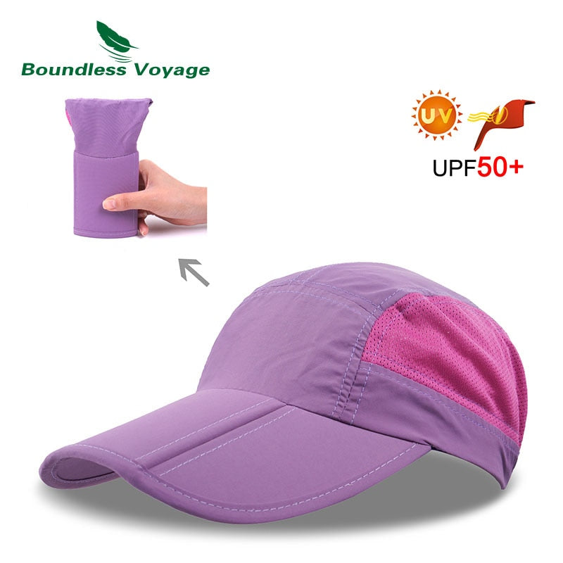 Boundless Voyage Baseball Cap Summer Mesh Sport Running Hats Outdoor Waterproof Visors Hat Hiking Cycling Trucker hat