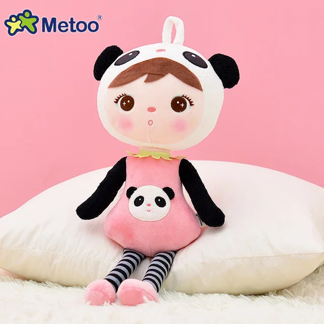 Metoo Doll Cute Cartoon Girls Baby Soft Plush Stuffed Toys Kawaii Sweet Animals For Kid Children Christmas Birthday Gift