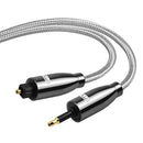 EMK Digital Sound Toslink to Mini Toslink Cable 3.5mm SPDIF Optical Cable 3.5 to Optical Audio Cable Adapter 1m 10m