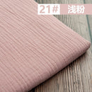 50*130cm Fabric Drape Cotton And Linen Double Gauze Crepe Baby Clothes Fabric Ladies Skirt Sleepwear Fabrics