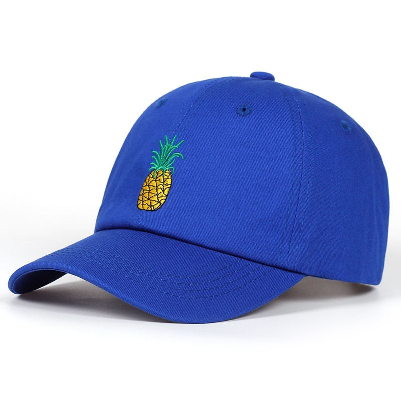 TUNICA Pineapple Embroidery Baseball Cap Cotton 100% Hipster Hat Fruit Pineapple Dad Hat Hip Hop Cotton Snapback Cap hats