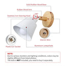 wooden wall lamp Switch wall lights bedside wall light sconce for kitchen restaurant modern wall lamp Nordic macaroon sconces