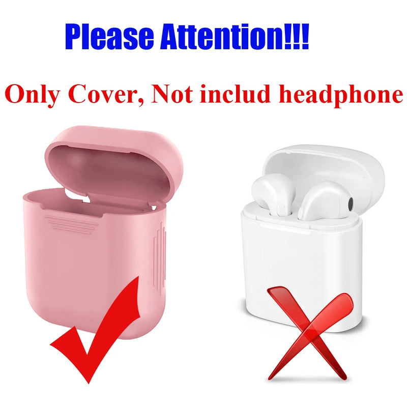 Soft Silicone Shockproof Cover Case for Apple AirPods 2nd Generation Earphone Capa Headphone Coque for Airpods Shell Accessories