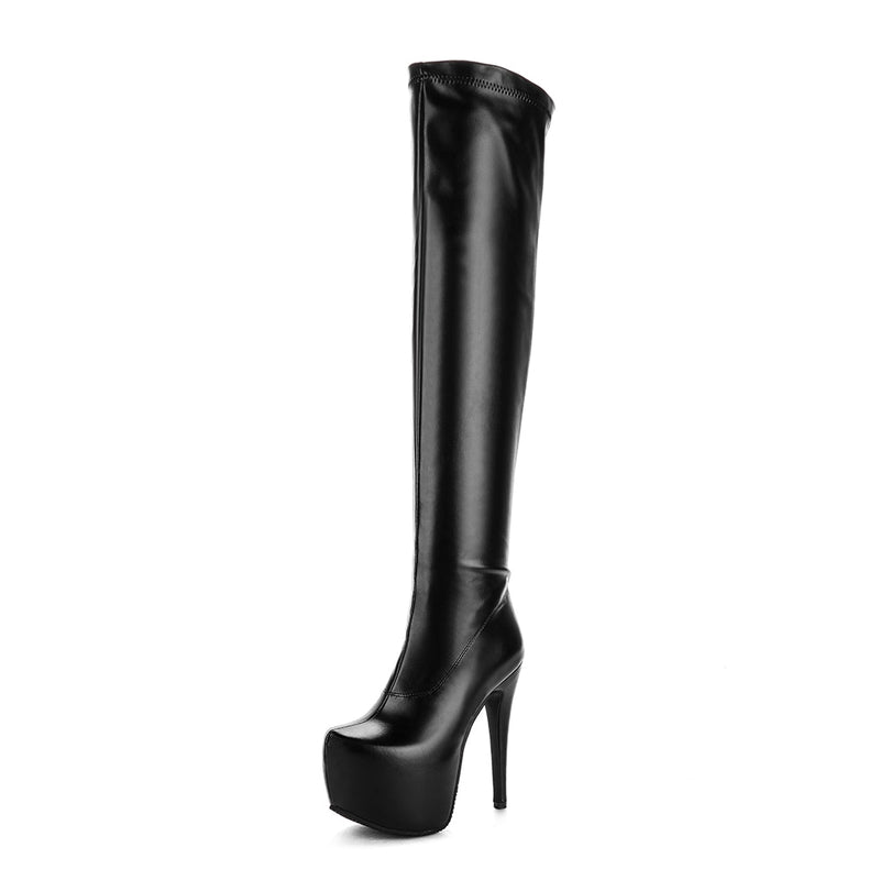 DoraTasia 2022 Plus Size 33-48 brand fashion platform over the knee boots women sexy super high heels shoes woman party boots