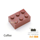 10pcs/lot DIY Blocks Building Bricks Thick 2X3 Educational Assemblage Construction Toys for Children Size Compatible With Brand