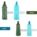 Water Bottle TPU Folding Soft Flask Sport Water Bottle Water Bag Collapsible Drink Water Bottle Water Bag Running Camping Hiking