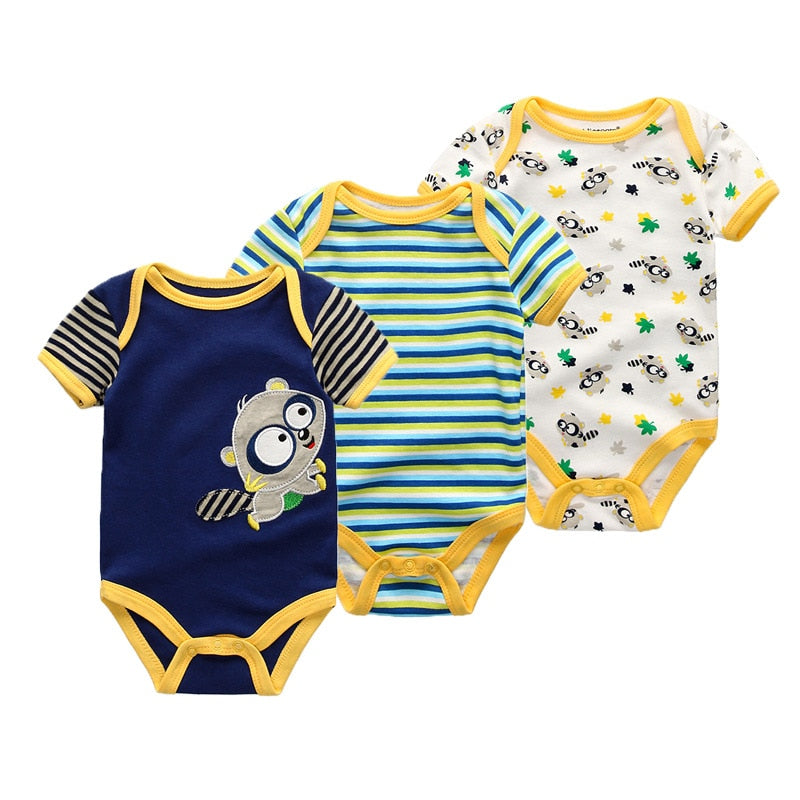 Super Cotton Baby Bodysuit Fashion  Newborn Body Baby Suits Short Sleeve Overalls Infant Boy Girl Jumpsuit kids clothes