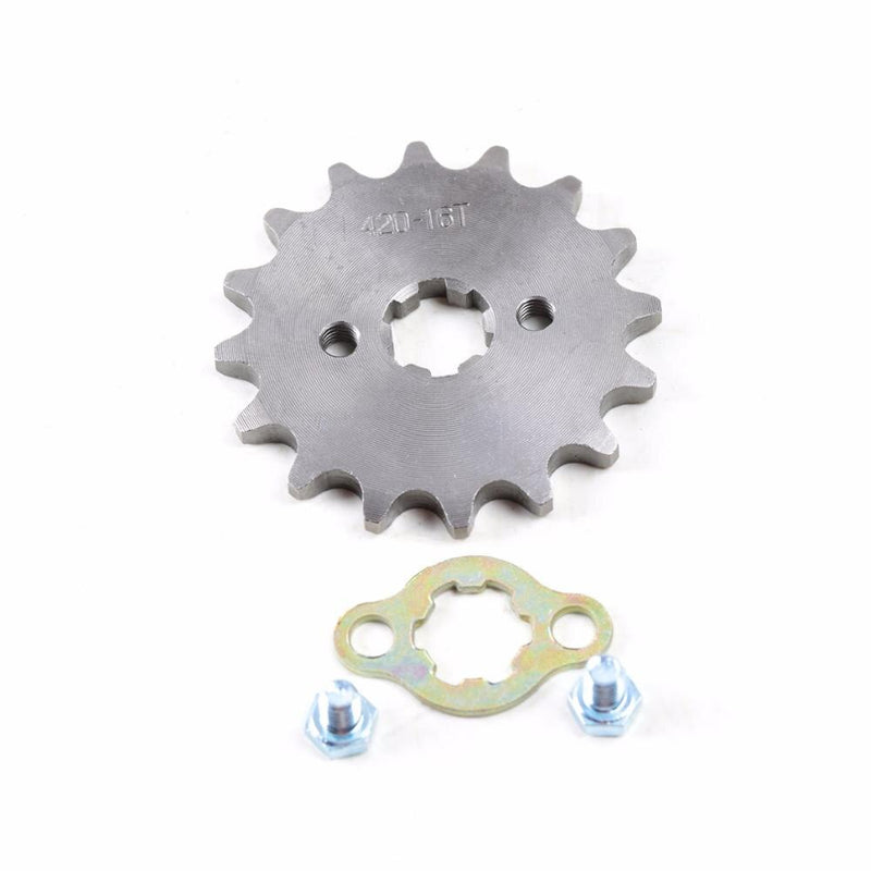 TDPRO 420 Chain 14T/15T/16T/17T 17MM Front Engine Sprocket Cog Fit Motorcycle ATV Gokart 50cc 70cc 90cc 110c 125cc Pit Dirt Bike