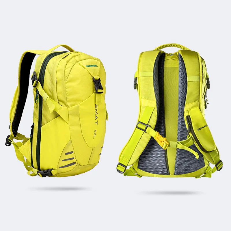 22L Nylon Sports Backpacks Teenage Girls Men's Laptop School Bag Large Outdoor Travel Backpack Waterproof Rucksack grey yellow