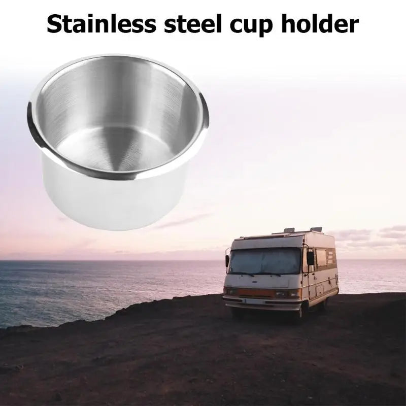 Stainless Steel Cup Drinking Holder Portable Durable Cup Organizer for Marine Boat Car Truck Camper Storage Car Accessories