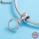 BAMOER 100% 925 Sterling Silver Trendy Princess Crown Pendant Charm fit Charm Bracelet & Necklace Jewelry Girlfriend Gift SCC739
