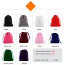 100Pcs/lot 5*7cm Velvet Drawstring Pouch Bag with Jewelry Bag Christmas Wedding Gift Bags & Pouches With Velvet bags wholesale