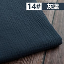 50*130cm Fabric Drape Cotton And Linen Double Gauze Crepe Baby Clothes Fabric Ladies Skirt Sleepwear Fabrics