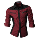 jeansian Spring Autumn Features Shirts Men Casual Jeans Shirt New Arrival Long Sleeve Casual Male Shirts Collection