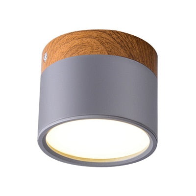 LED Down Light  7W 15W Macaroon Aluminum Ceiling  Nordic Wood Grain Spotlight Indoor Lobby Living Room bedroom