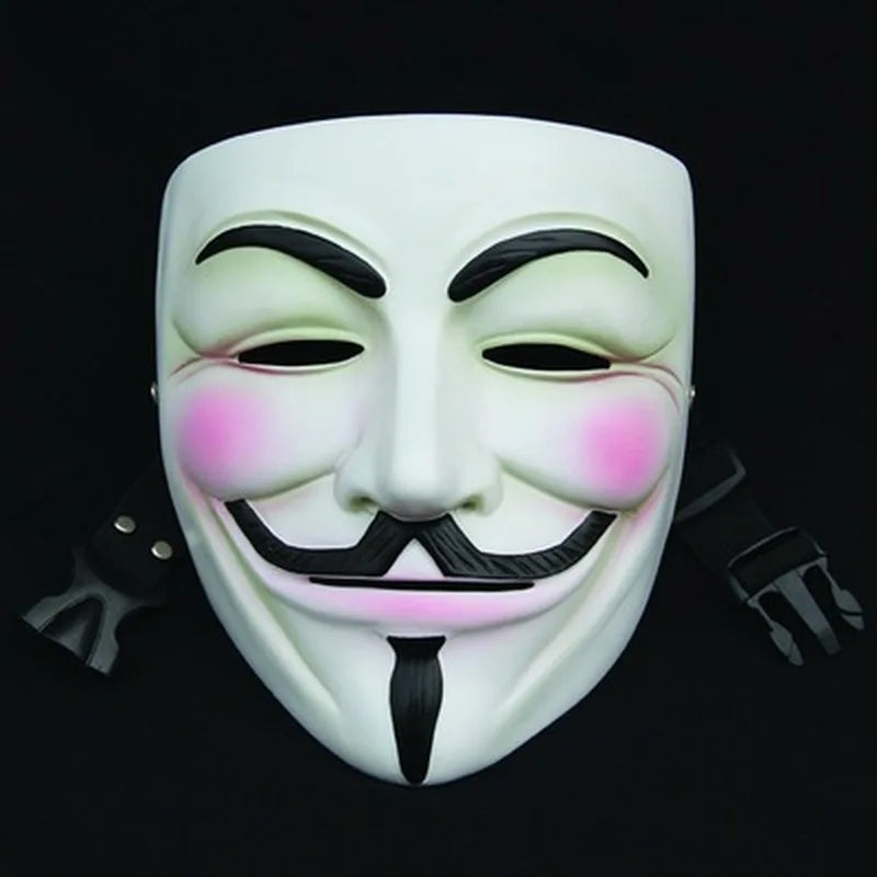 V for Vendetta Halloween Masks Movie Cosplay Costume Christmas Party Masquerade Mask Anonymous Guy Fawkes Magician Tool