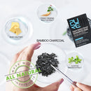 PURC Organic Bamboo Charcoal Shampoo Bar Pure Reduce Gray White Hair Deep Cleaning Repair Damaged Anti-Frizzy Soap Hair Care