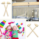 20/50/100 Pieces Mini Wooden Hammer Balls Toy Pounder Replacement Wood Mallets Baby 3D Baking Tools