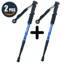 Walking Adjustable Trekking Pole Anti Shock Ultra Light Alpinism Poles Telescopic Ultralight Hiking Travel Non-slip Stick