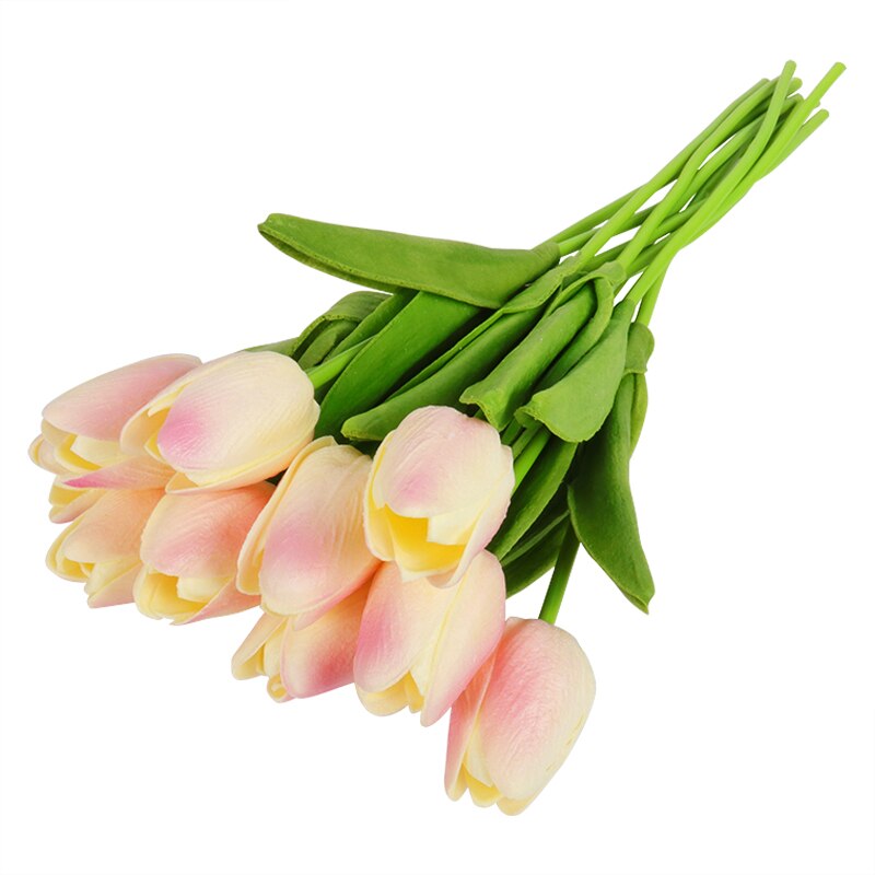 10/20pcs Tulips Artificial Flower PU Real Touch Fake Flower Tulip Bouquet Wedding Decoration Flowers Home Decor Garden Tulips