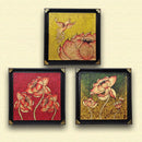 13x13.5cm 100 Sheets Red Foil Paper Gold Leaf Sheet in Arts and Crafts Furniture Nail Decoration Painting Pota on Painting Potal