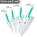 Ceramic Knife Kitchen Knives Holder Chef Slicing Utility Paring Knife White Blade 3 4 5 6 inch + Stand + Peeler Cooking Set