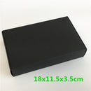 24Pcs Black Cardboard Packaging Boxes  Jewelry  Boxes Multiple Sizes Aircraft Gift Box Black Handmade Soap Packaging Boxes