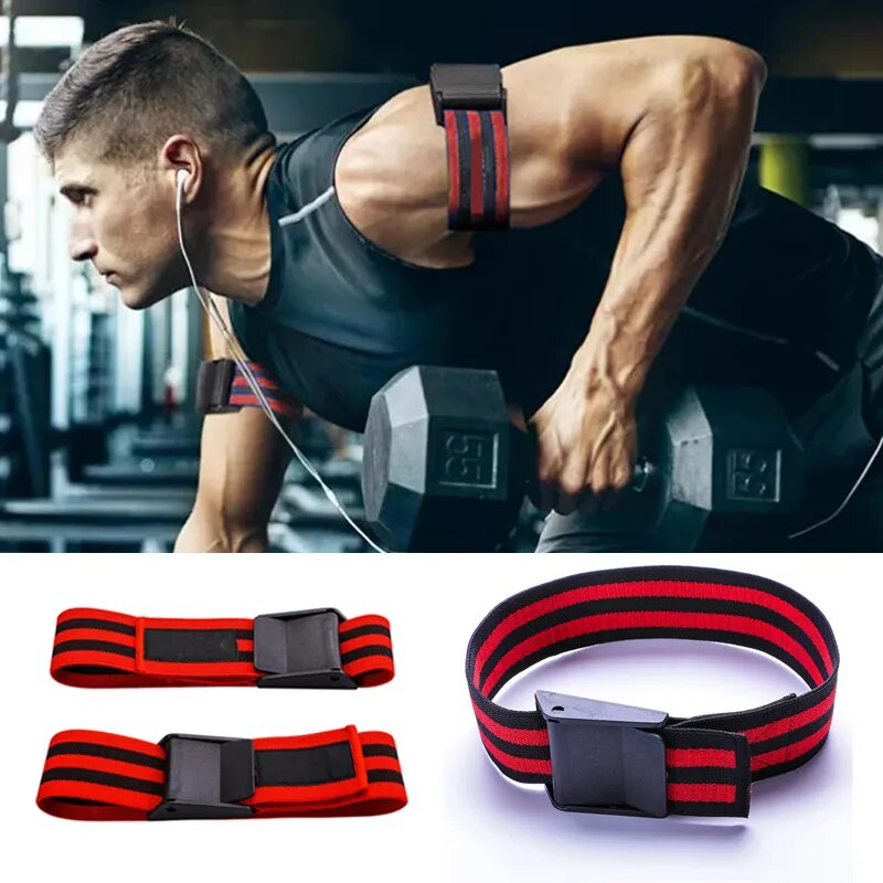 60cm/90cm Occlusion Wraps Blood Flow Restriction Bands Arm Leg Elastic Strap Bodybuilding Gym Fitness Equipment Muscle Training