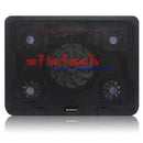 by dhl or ems 50pcs Genuine 5 Fan 2USB Laptop Cooler Cooling Pad Base LED Notebook Cooler Computer USB  For Laptop PC 10''-17''