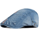 HT3685 Berets Spring Autumn Men Women Cap Hat Cotton Denim Flat Cap Artist Painter Beret Hat Male Female Adjustable Beret Cap