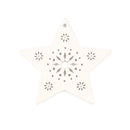 5pcs+1m hemp rope Christmas Tree Ornament Wooden Hanging Pendants Christmas tree snow angel Star Christmas Decorations for Home