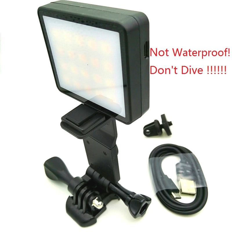 Waterproof LED Underwater Light Diving Lamp +Battery For GoPro Hero 9 8 7 5 Session4 Xiaomi Yi Mijia 4K SJCAM SJ89 EKEN H9 Power