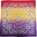 New Fashion Hip Hop 100% Cotton Bandana Square Scarf handkerchief Gradient Paisley print For Women Men Unisex headband 55*55cm