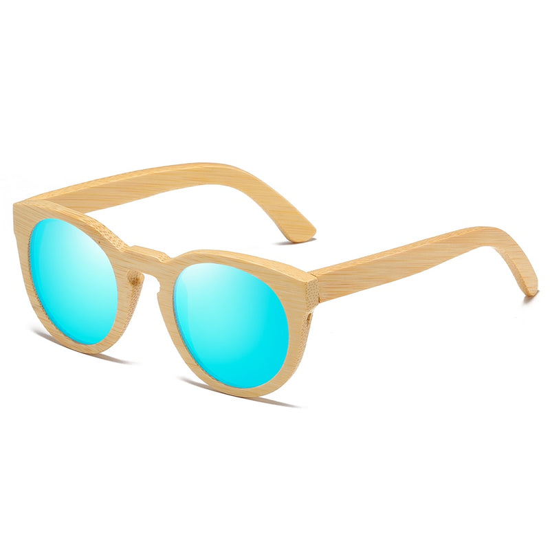 GM Natural Bamboo Sunglasses Women Polarized UV400 Brand Designer Classic Sun glasses Men Vintage Wooden Sunglasses S824