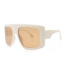 Celebrity Large Shield Square Sunglasses Women Brand Oversized Sun Glasses Men Vintage Beige Shades Lady Windshield Oculos UV400