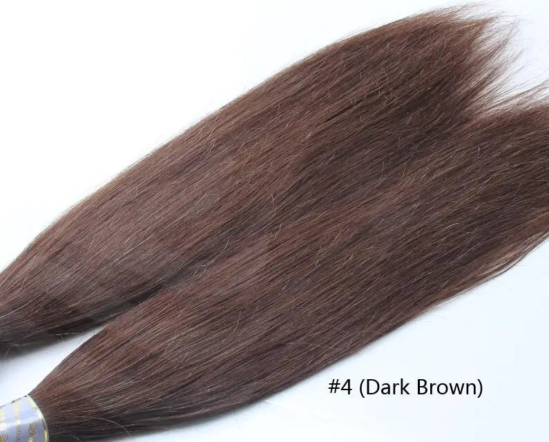 Pre Bonded Flat Tip Human Hair Extension Brazilian Remy Hair Loose Curly Keratin Fusion Flat Tip Hair Black Brown Color #2 #4