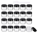 20Pcs 20ml Acrylic Round Clear Jars with Lids for Lip Balms Creams  DIY Make Up Cosmetics Samples lip gloss Containers Set