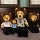 50-125cm High Quality Korea The Kings Lion Toy Lee Minomi lion Stuffed Doll  Plush Animal Birthday Gift for kids